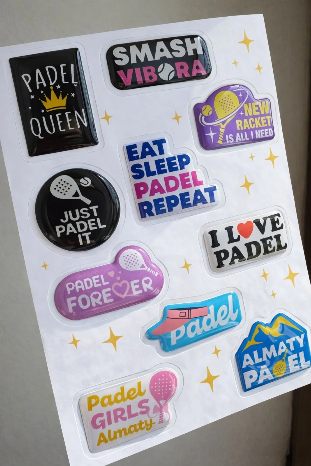 3D Resin Stickers
